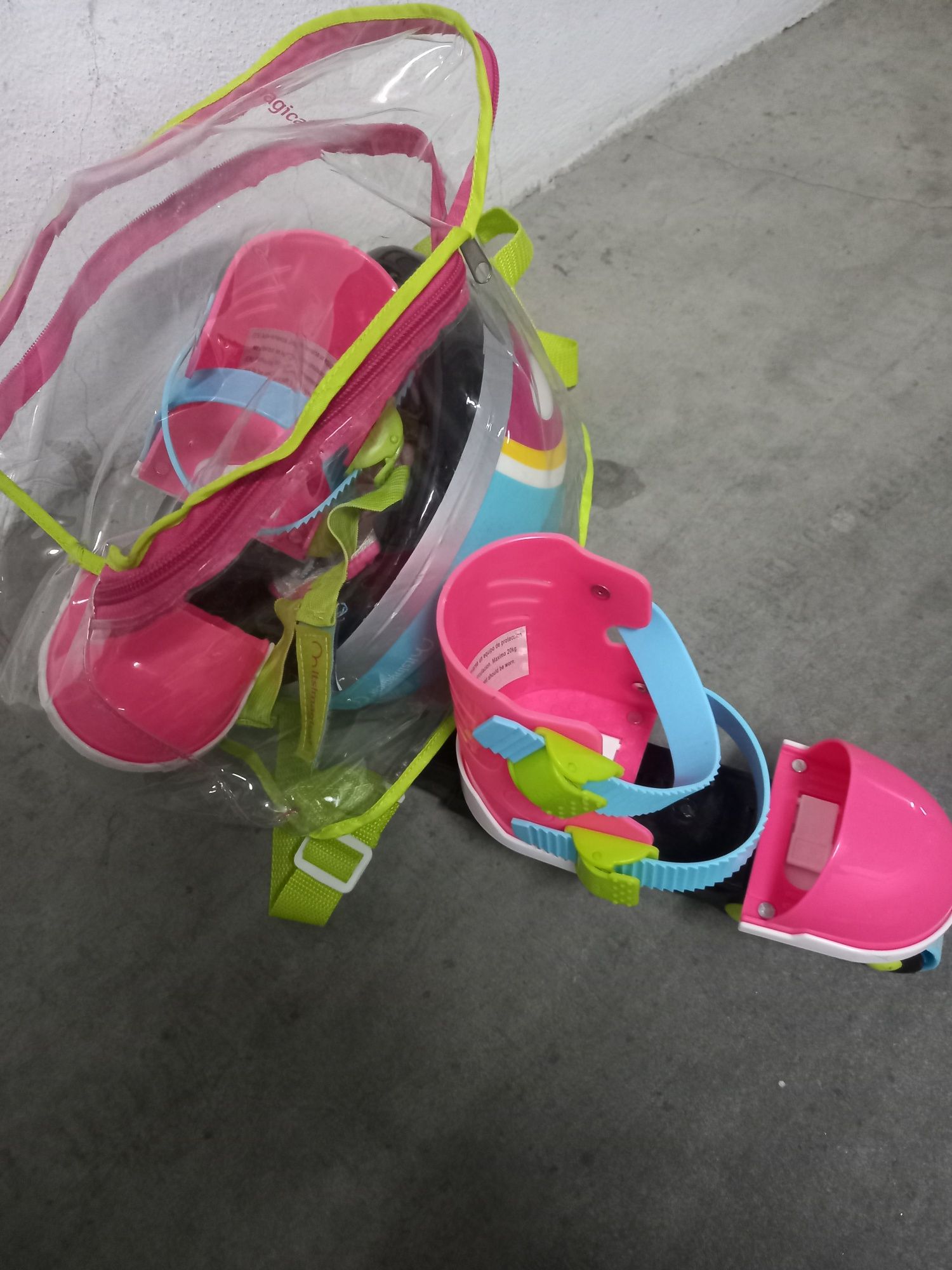 Conjunto patins criança