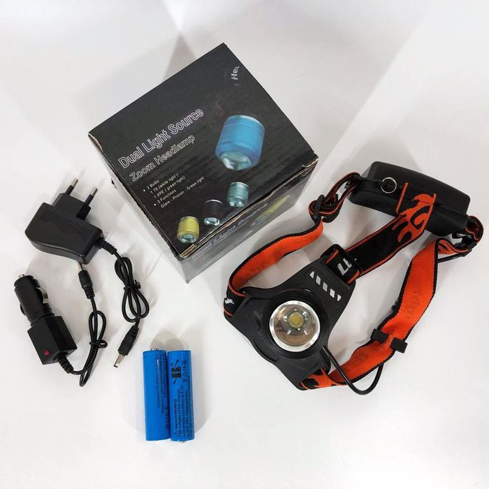 Налобний тактичний ліхтарик POLICE BL-2199-T6, потужний акумуляторний