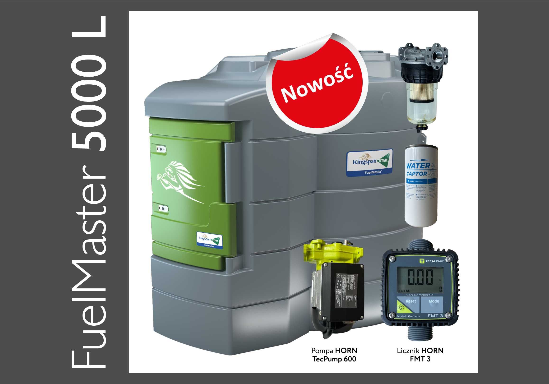Zbiornik dwupłaszczowy do paliwa ON 5000l Kingspan / NOWOŚĆ