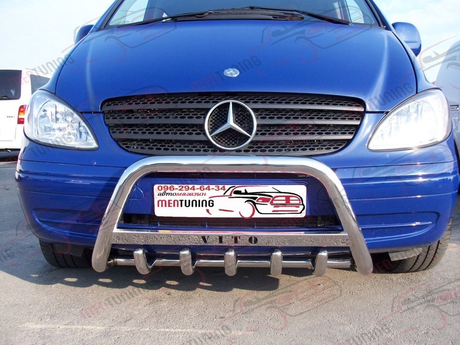 Кенгурятник Mercedes Vito 2003-2014 подножки рейлинги на крышу