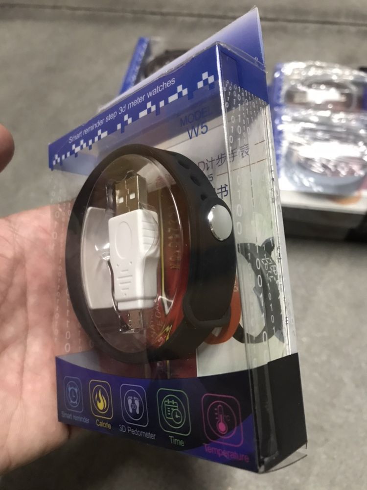 W5 Smart Reminder 3D Pedometer Sleep Monitor+Alarm NOVOS