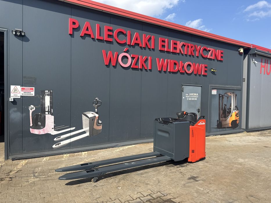 Paleciak elektryczny Linde T 20 Sp 2020 r rydwan widły 240 cm wózek