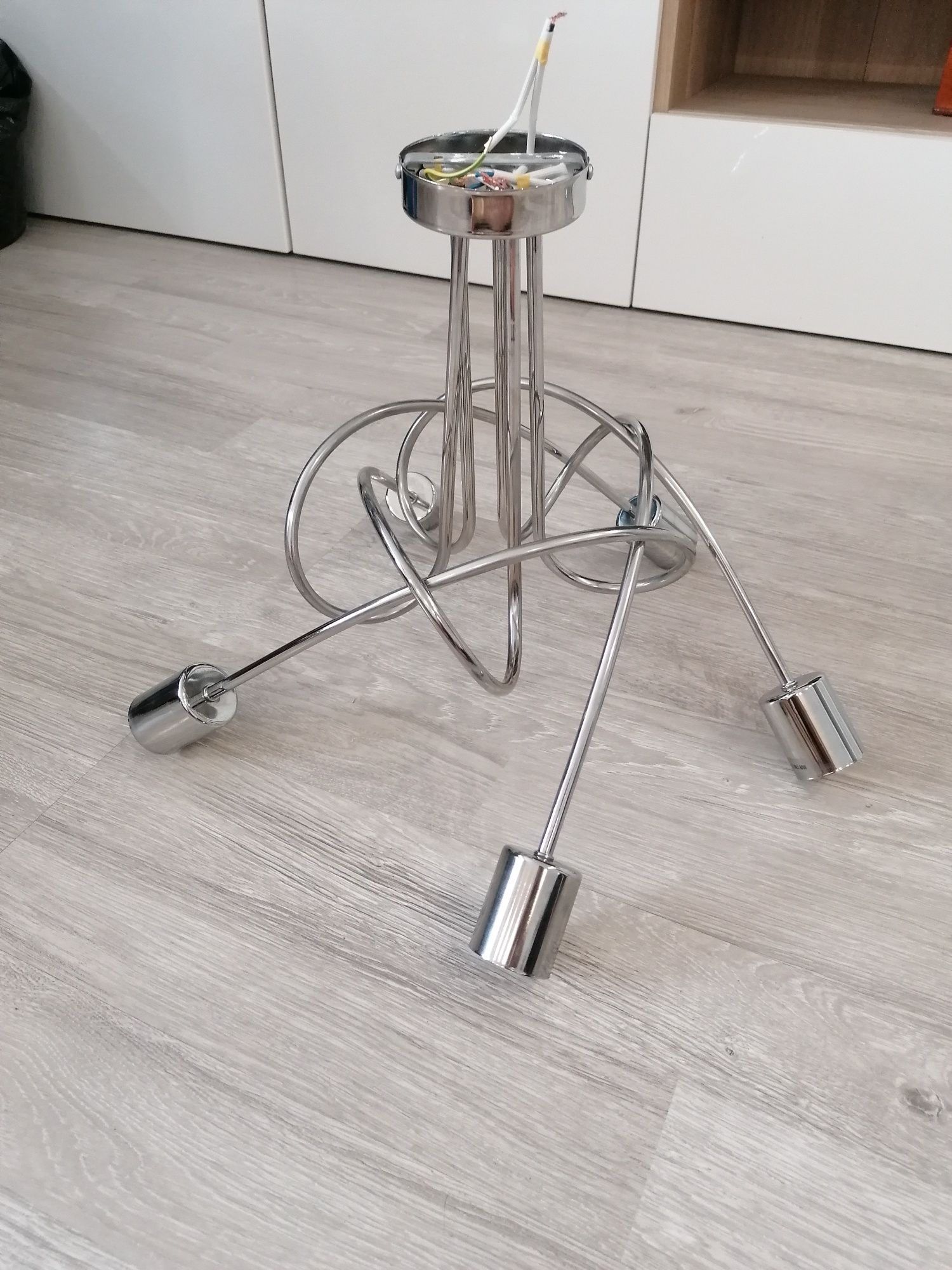 Lampa wisząca Tango 5 Chrom. Żyrandol E27