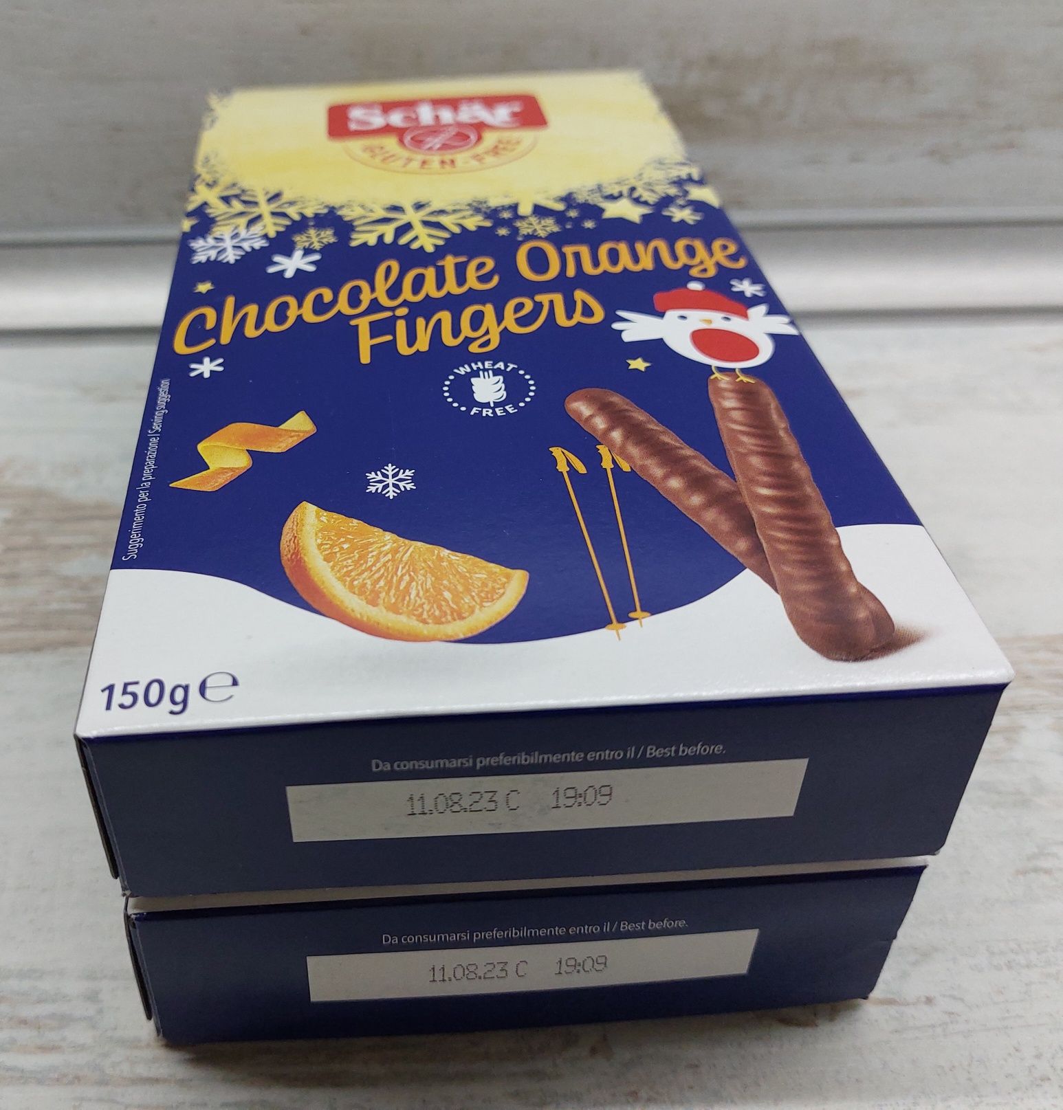 Шоколад печиво цукерки Schar Chocolate Orange Fingers розпродаж