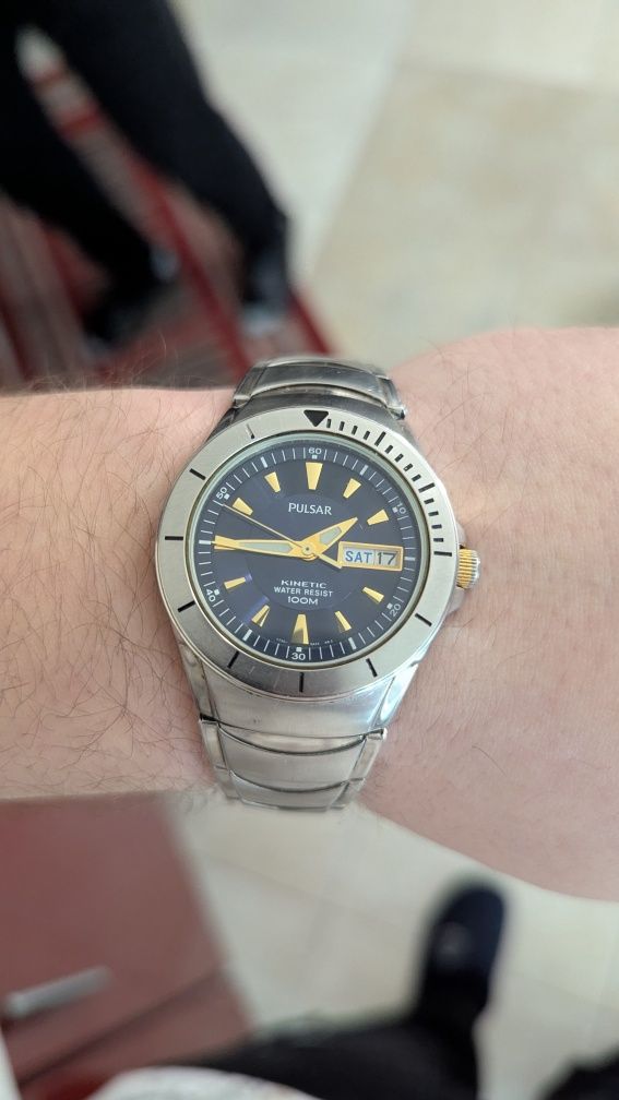 Часы Pulsar Kinetic 100m, годинник Японія