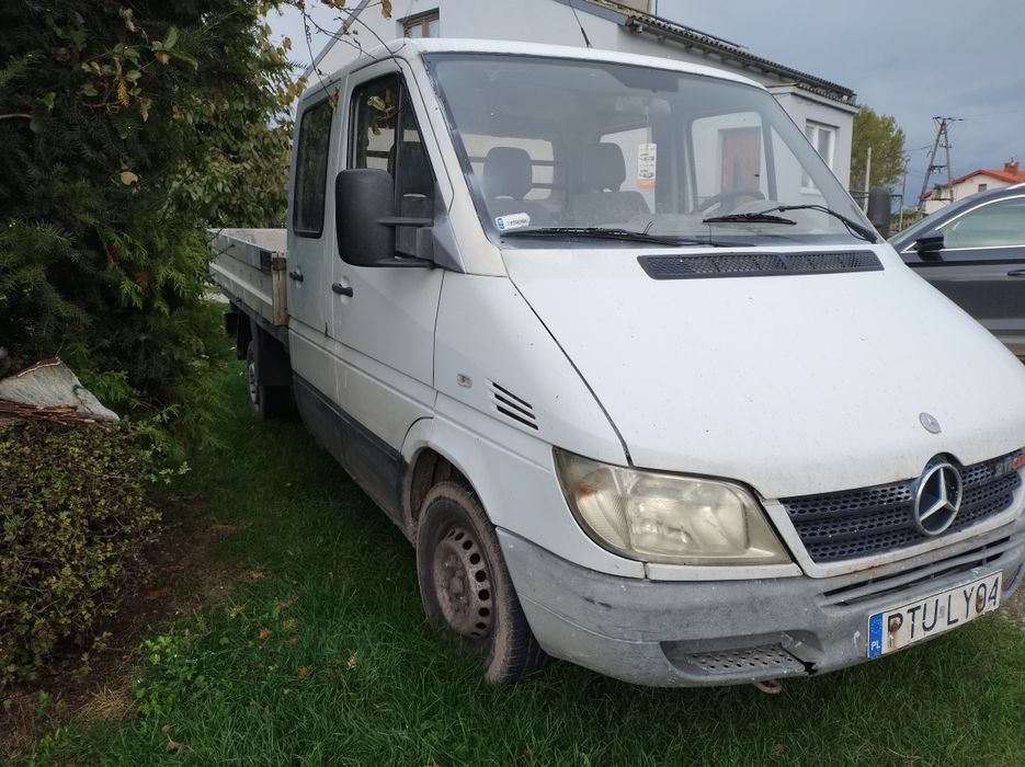 Mercedes Sprinter 2.2 CDI Doka DUBEL kabina hak 7 osob LT brygadowka