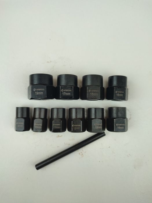 Набор экстракторов INTERTOOL SD-8008 для поврежденных болтов и гаек