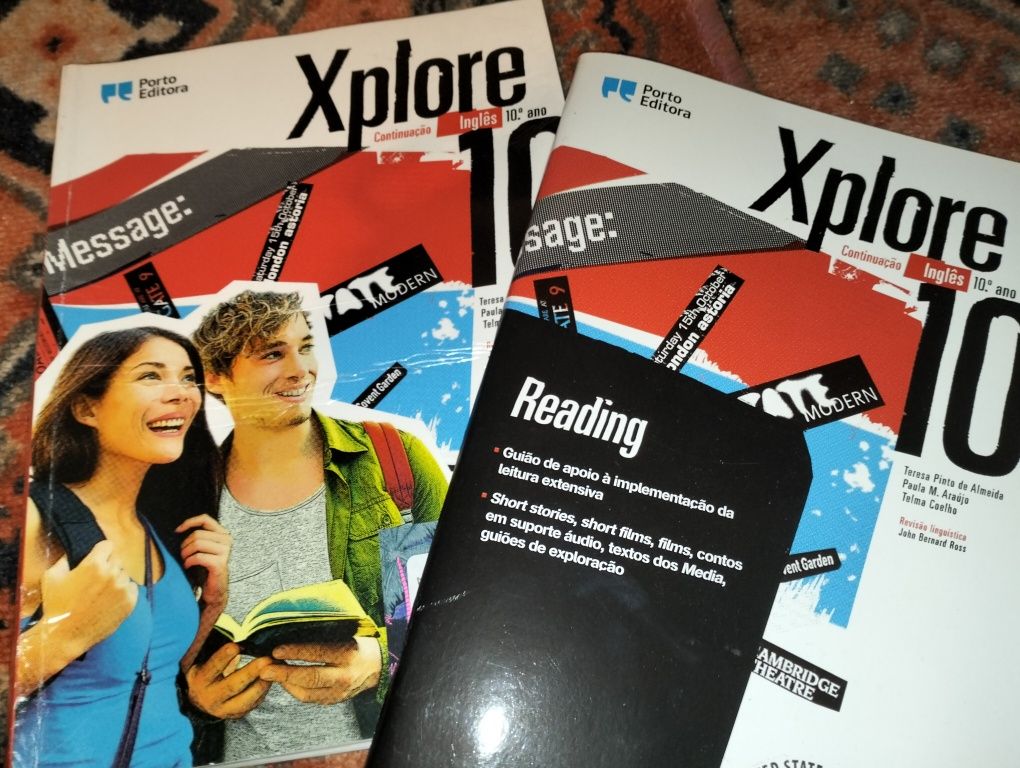 Manual de inglês "Xplore"+ caderno Reading e Fun Kit  10° ano -novo