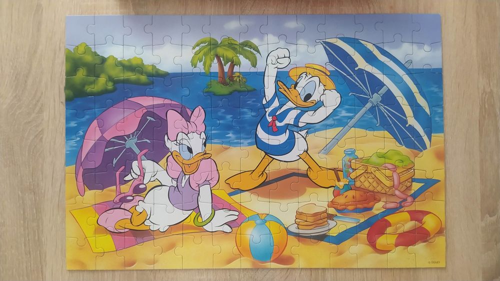 Kompletne Donald Duck 100 puzzle Vintage 90