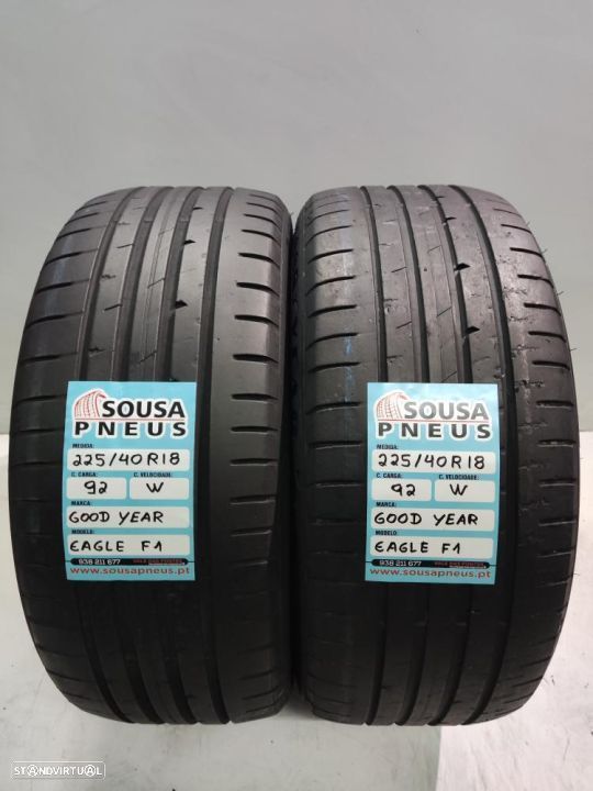 2 pneus semi novos 225-40r18 good year - oferta dos portes 120 EUROS