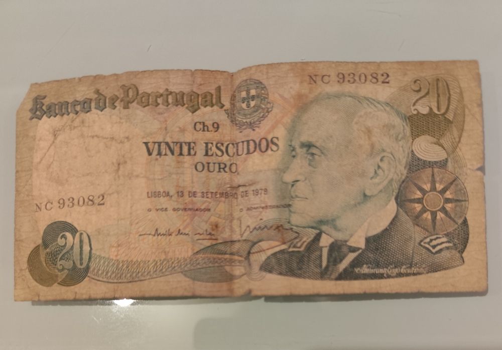 Nota de 20 escudos