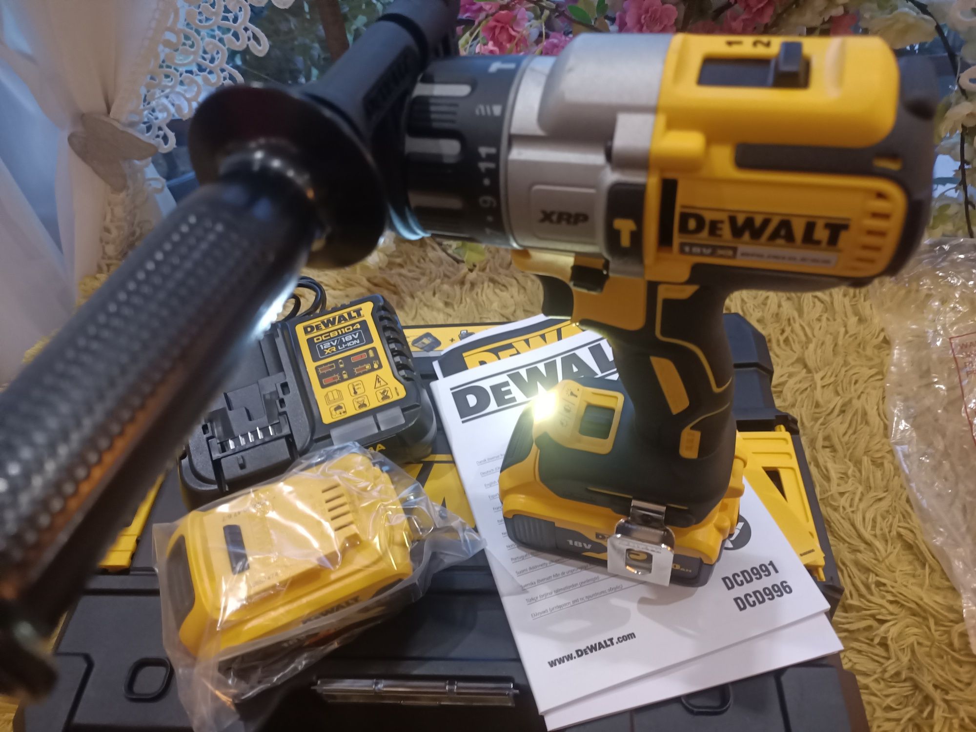 Nowa 24 r Mocna Wkrętarka DeWalt dcd996p2 2 bat 5ah+ ładow