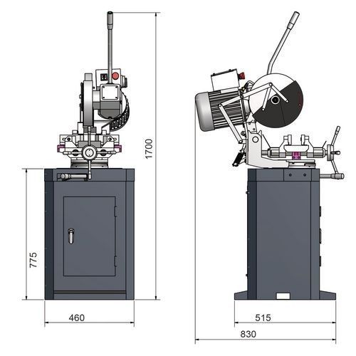 Serra circular Optisaw CS 315 400V Optimum Maschinen