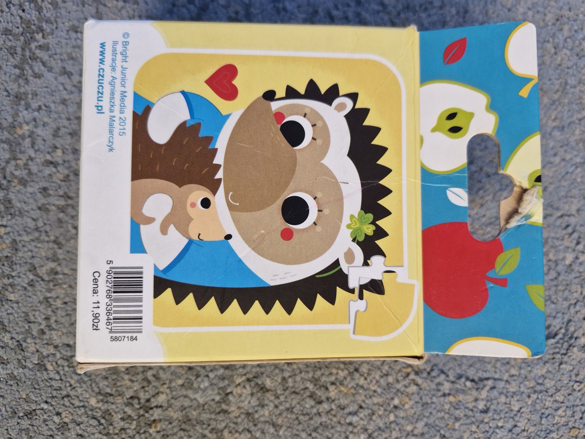 Puzzle dla dziecka dzieci Czu Czu Jeżyki 3+