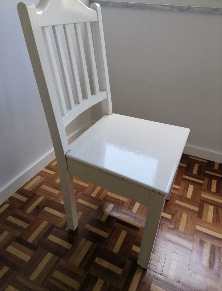 Conjunto 6 cadeiras cerejeira - madeira maciça