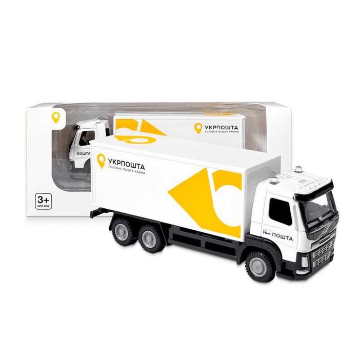 Ексклюзивний набір з 3 моделей іграшкових автомобілів «Укрпошта»