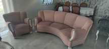 Sofa kanapa pudrowy róż