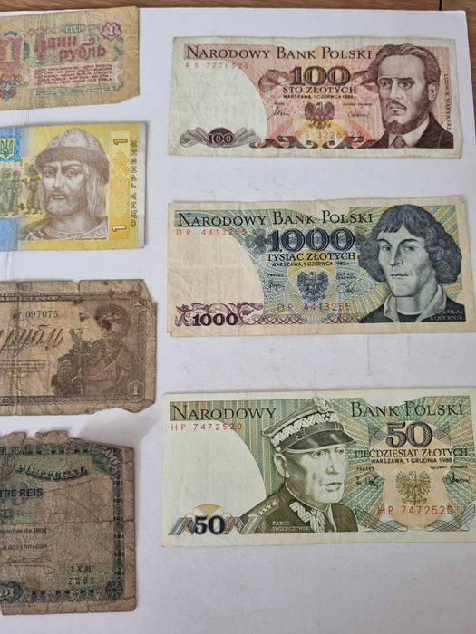 Stare banknoty 10 sztuk