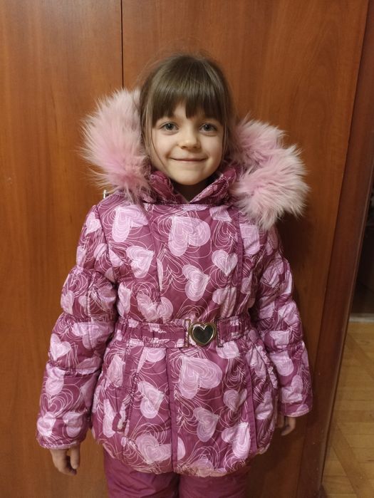 Зимовий комплект для дівчинки 110 см