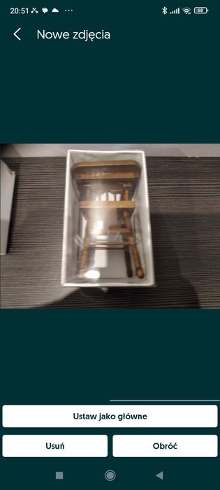 Krzesełko do karmienia dzieci  mini mebelki skala 1:12 zapraszam na in