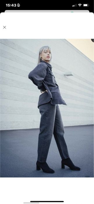 Джинси  мом  H&M чорні