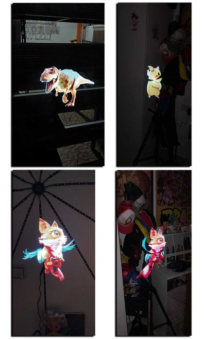 Projektor Hologram LED 3D - Nowoczesny Wentylator Hologramowy