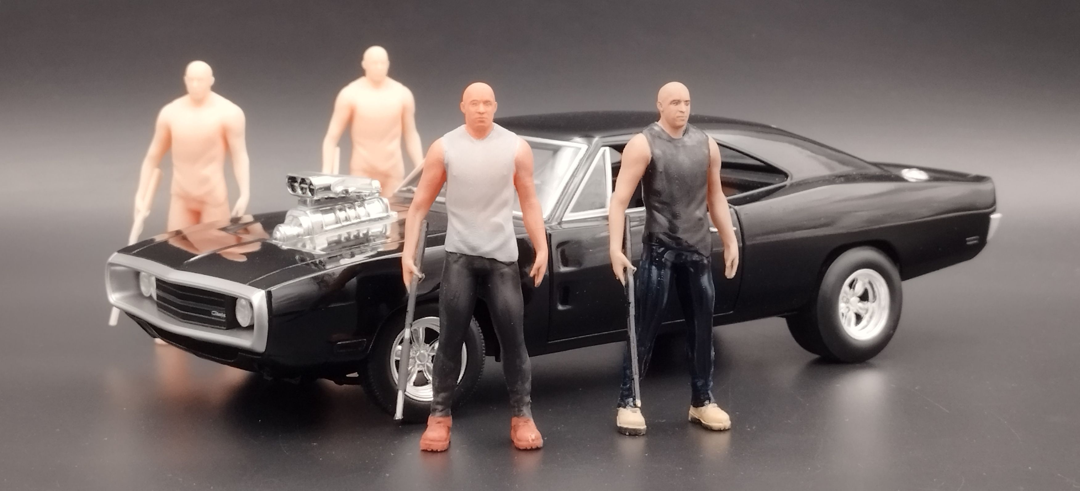 wydruk 3D figurka w skali 1:18 do samodzielnego pomalowania F&F Dom