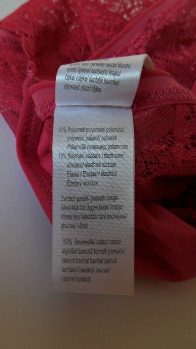 NOWE 42 44 46 XL XXL Tchibo brazylijskie różowe majtki figi koronkowe