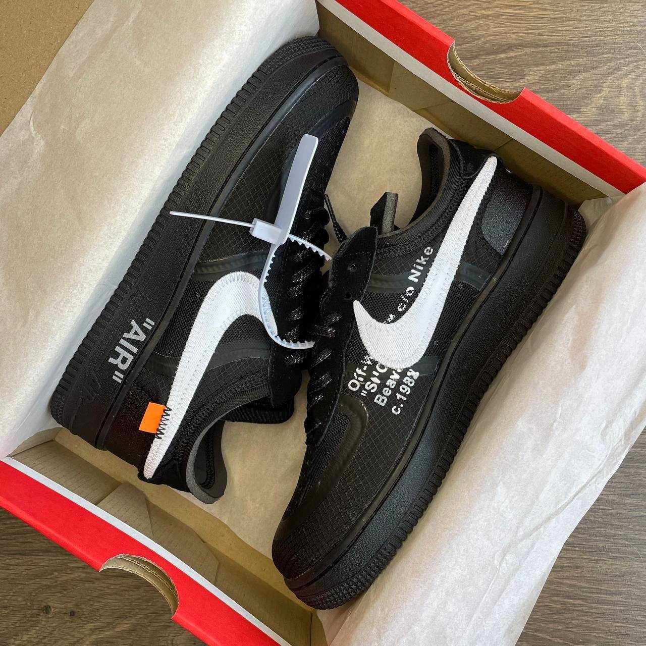 Buty Off-White x Nike Air Force 1 Black rozmiar 36-45