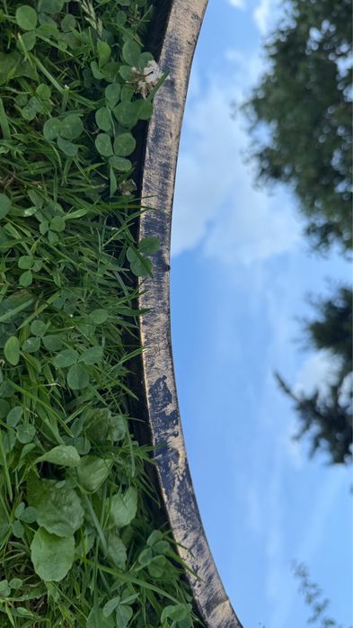 Duże lustro ścienne metalowa rama