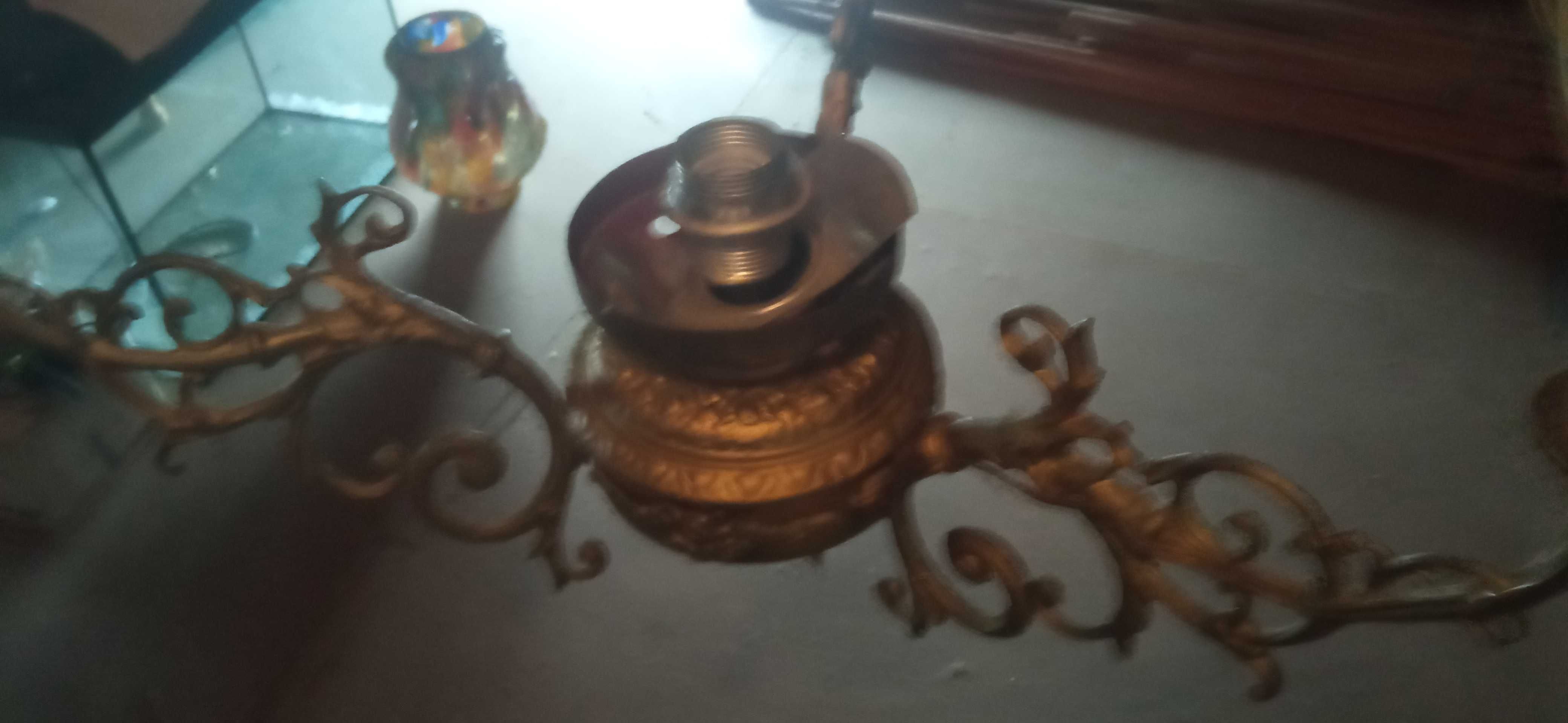 Klosz szklany lampa stara PRL