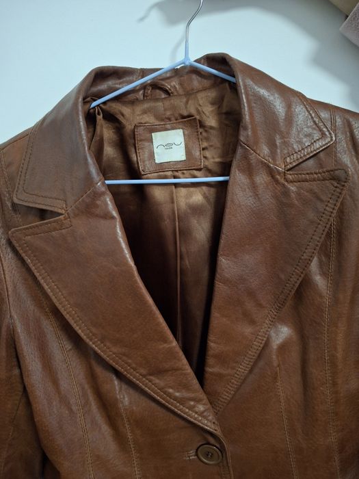 Шкірянка . Шкіряна куртка піджак  S