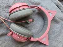 Słuchawki RAZER Kraken Kitty V2 Nauszne, Dźwięk przestrzenny, Różowe