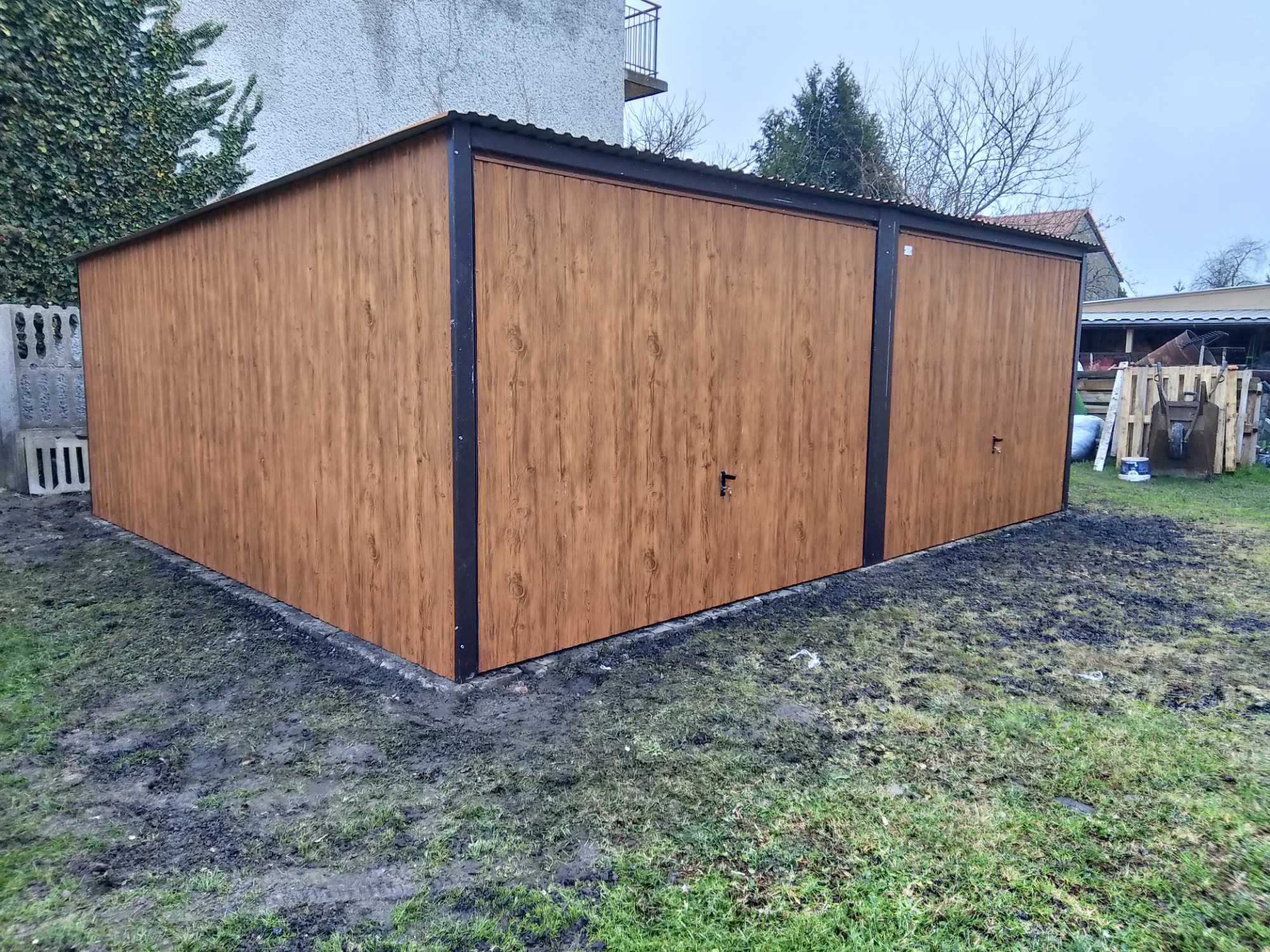 Garaż blaszany blaszak 6x6
