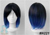 Inosuke Demon Slayer Yelan Genshin Impact cosplay wig niebieska peruka