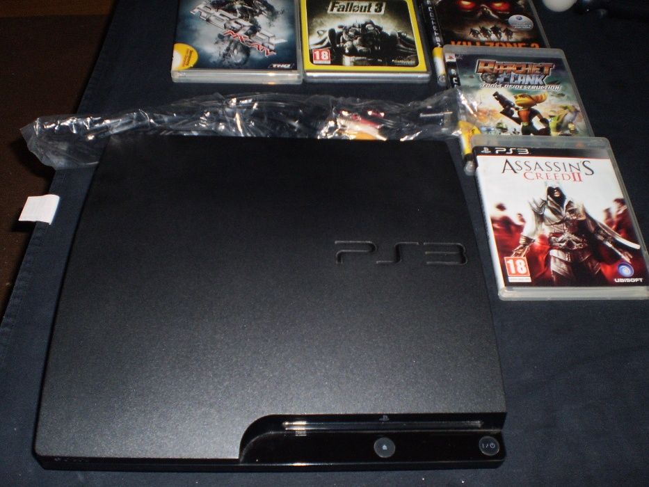 consola playstation 3 com jogos e acessorios