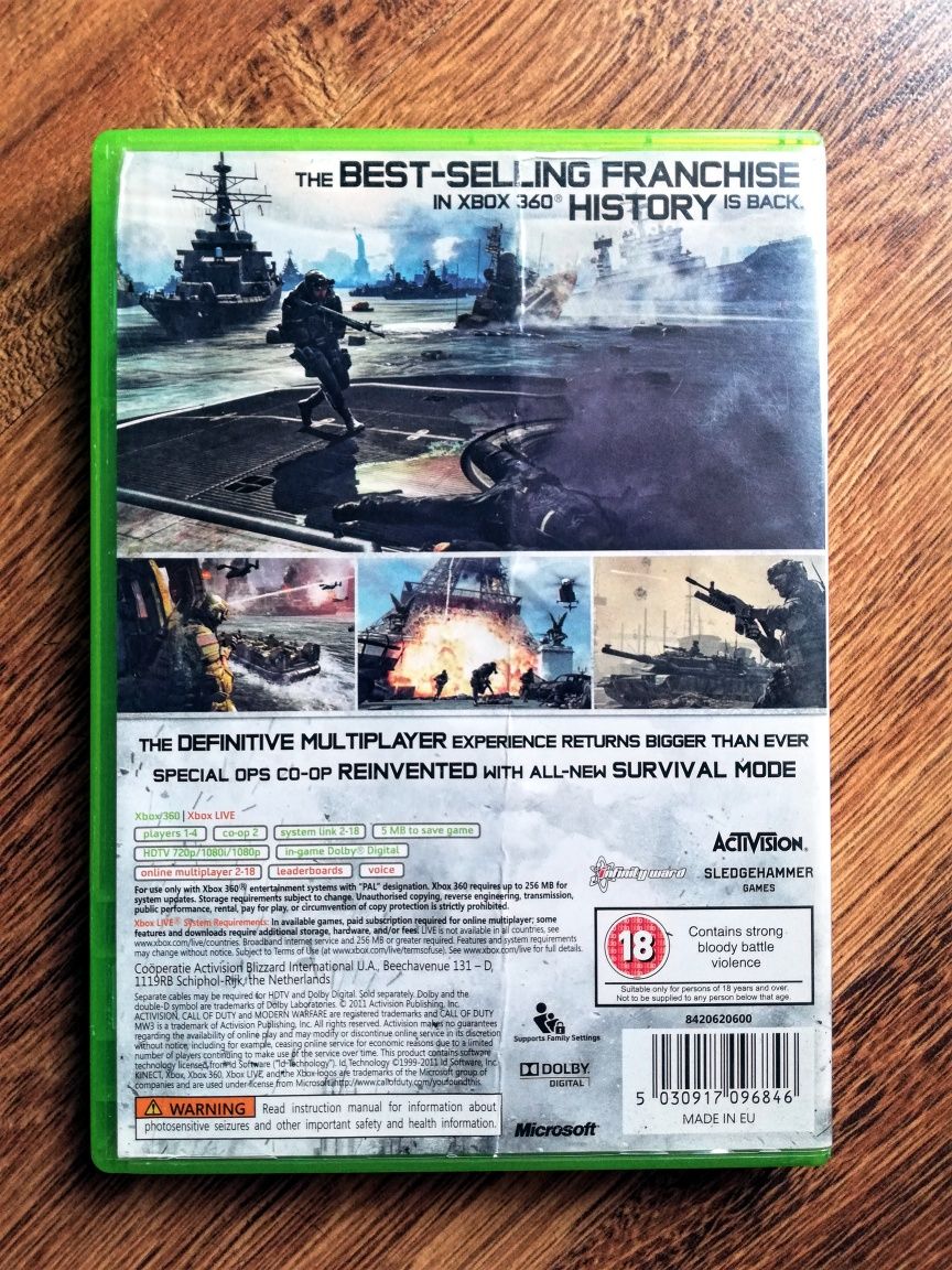 Gra Call of Duty Modern Warfare 3 XboX 360
