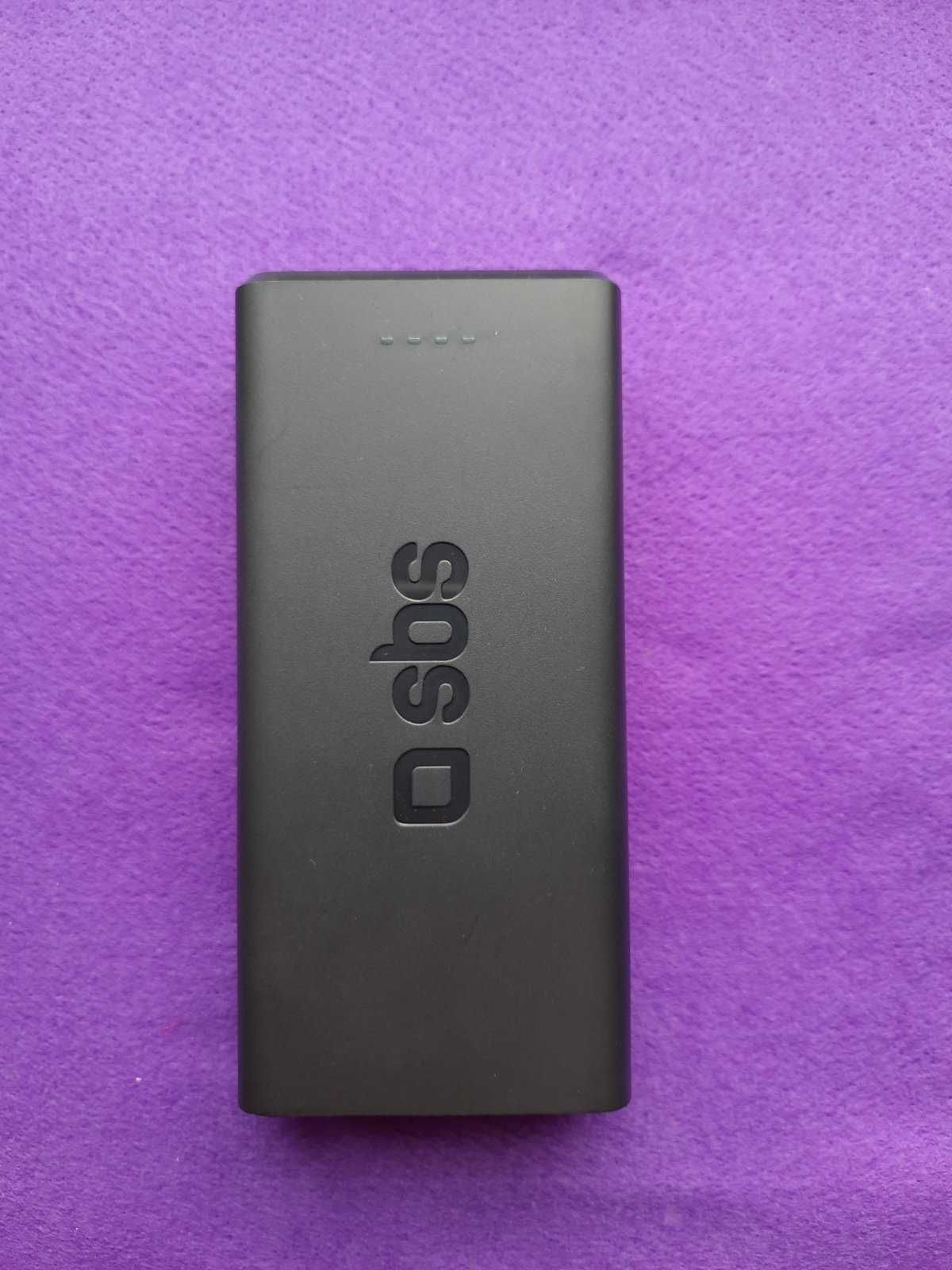 PowerBank SBS 20000mAh,Реальна ємність,Швидка зарядка 10W USB-A,Type-C