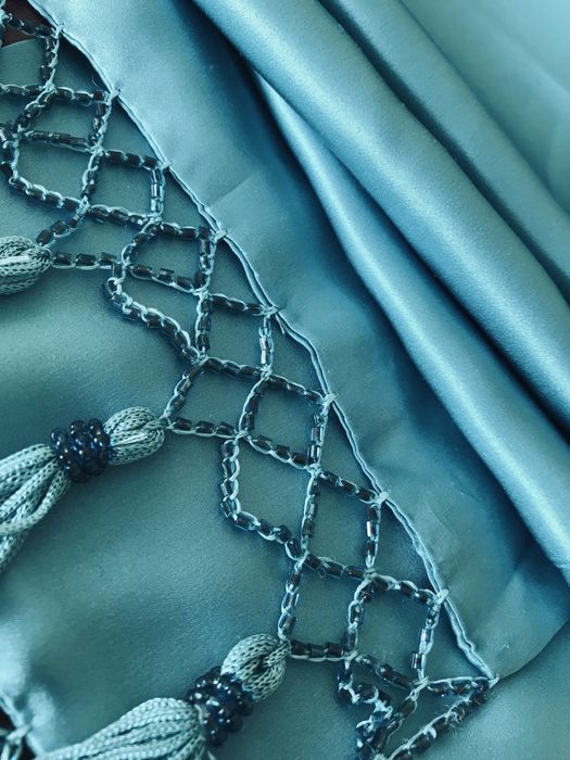 Пояс шарф натур шовк двійний 185-16 см пояс шелк