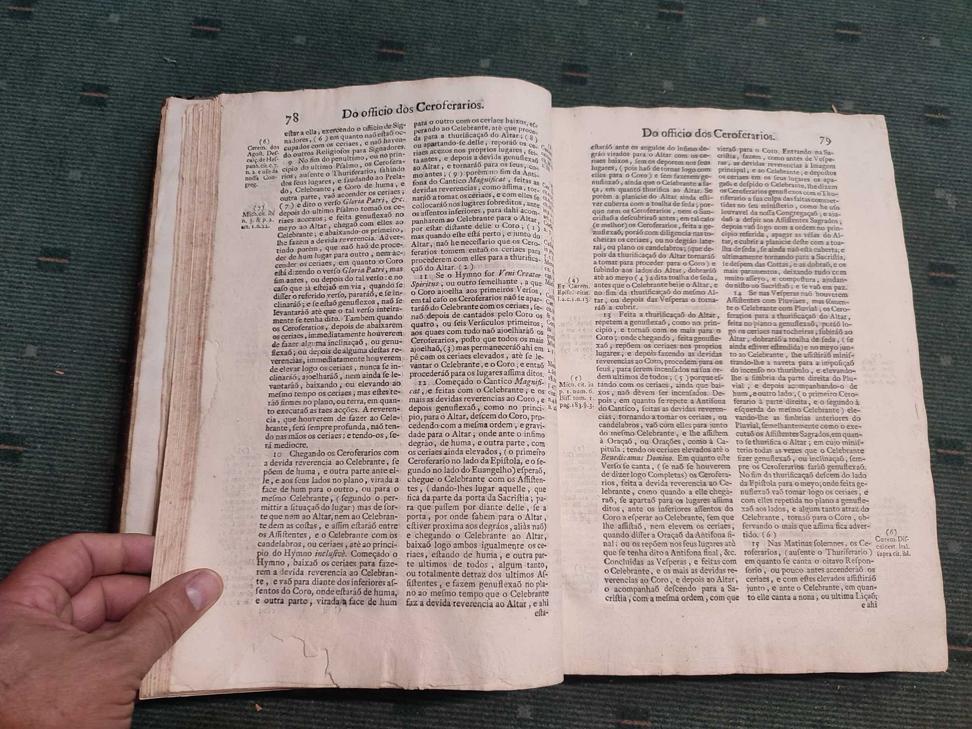 Ceremonial Eclesiástico segundo o Rito Romano - 1743