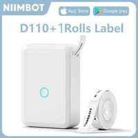 NIIMBOT D110 + 1 рулон наклеек.Портативный термопринтер