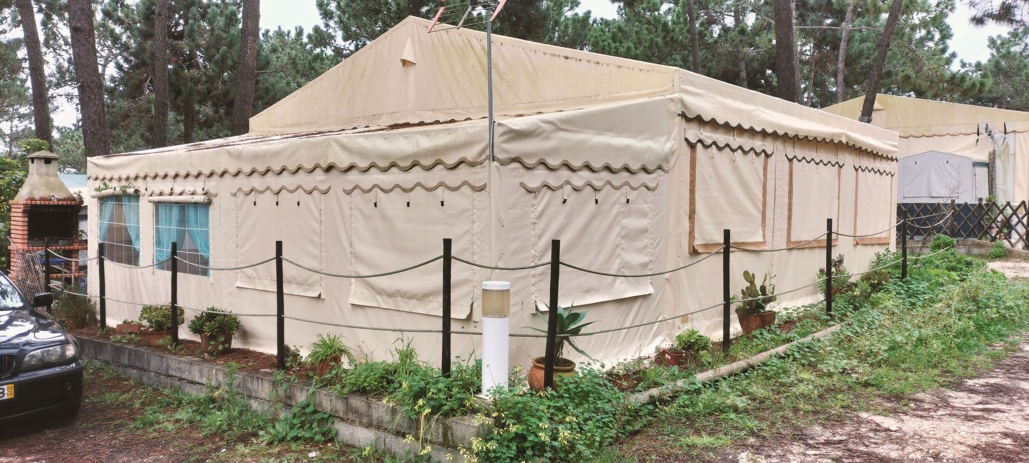 Pérgola, tenda, toldo, campismo