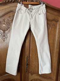 Spodnie jeansowe Lee M/38 beżowe