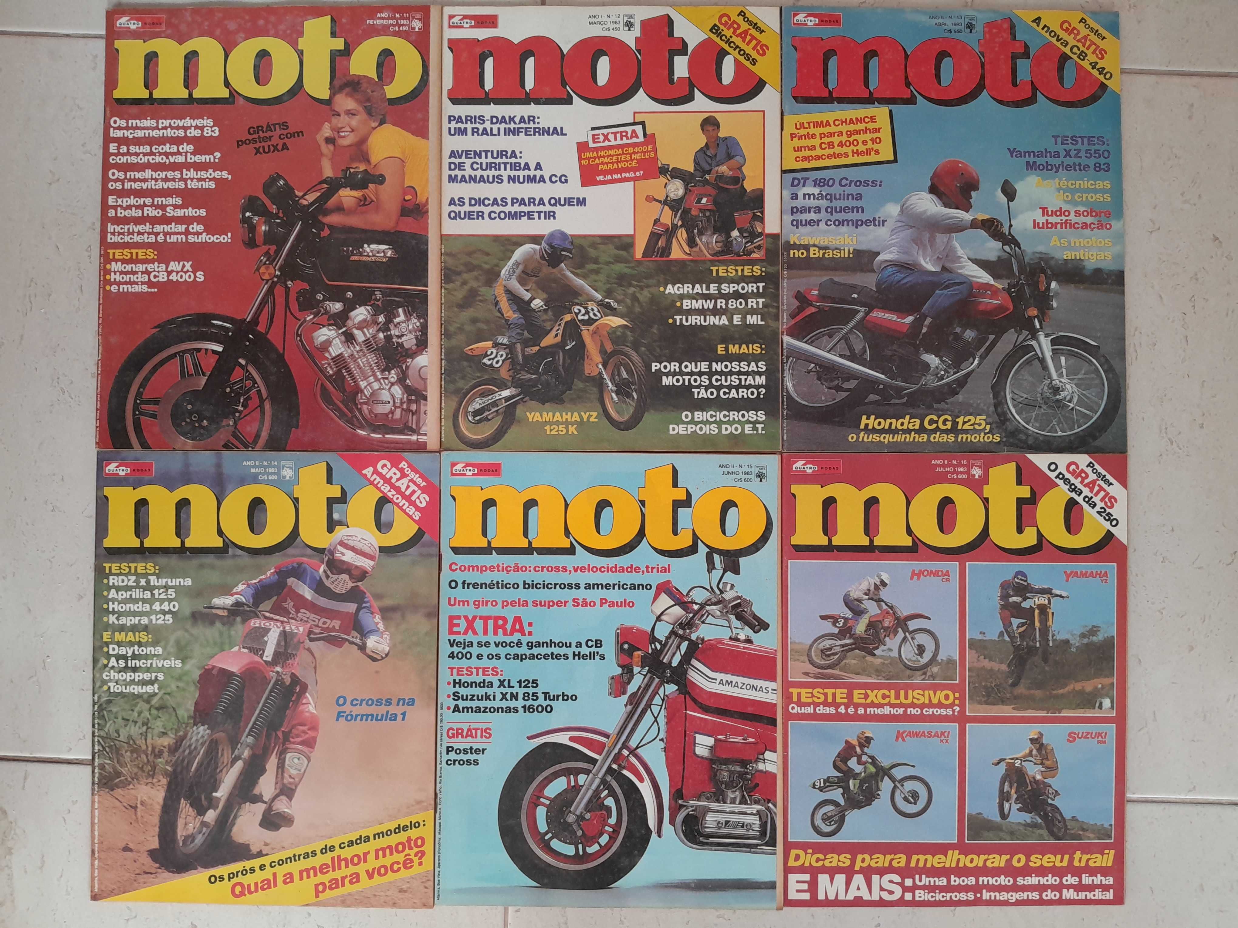 Revistas Moto anos 80