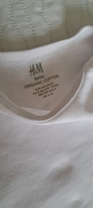 H&M 104 legginsy koszulka długi rękaw
