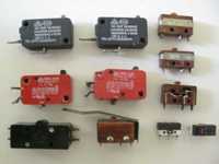 микропереключатели  LXW 16-3-3 ,  Д 703  , МП1-1 , МП-9 и др.