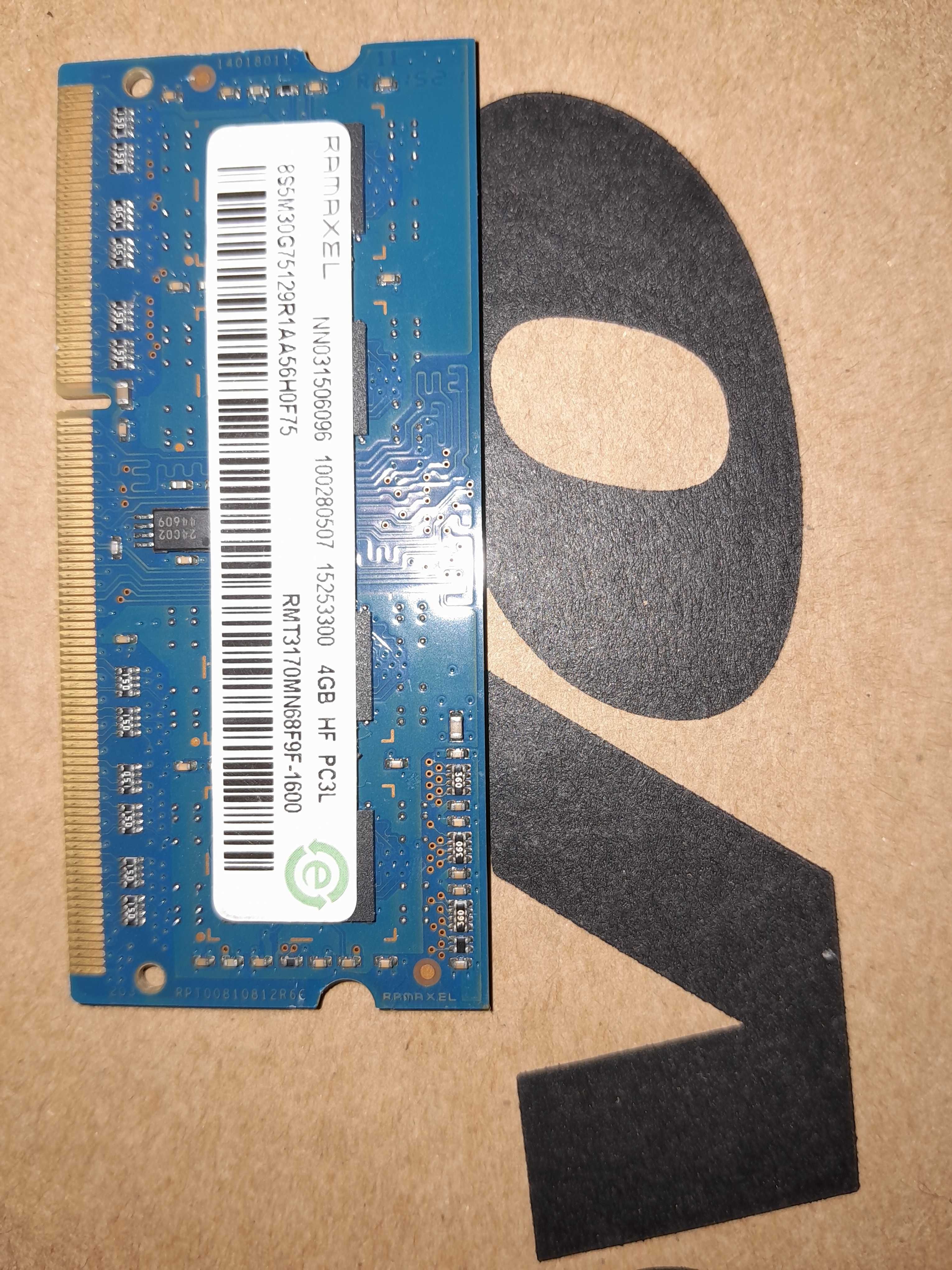 Оперативна пам'ять для ноутбука SODIMM RAMAXEL DDR3L 4Gb 1600MHz