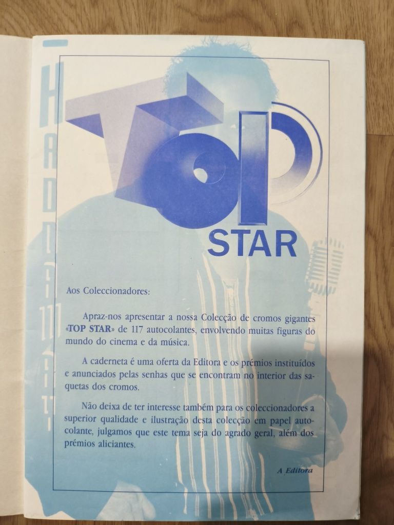 Caderneta de cromos TOP STAR