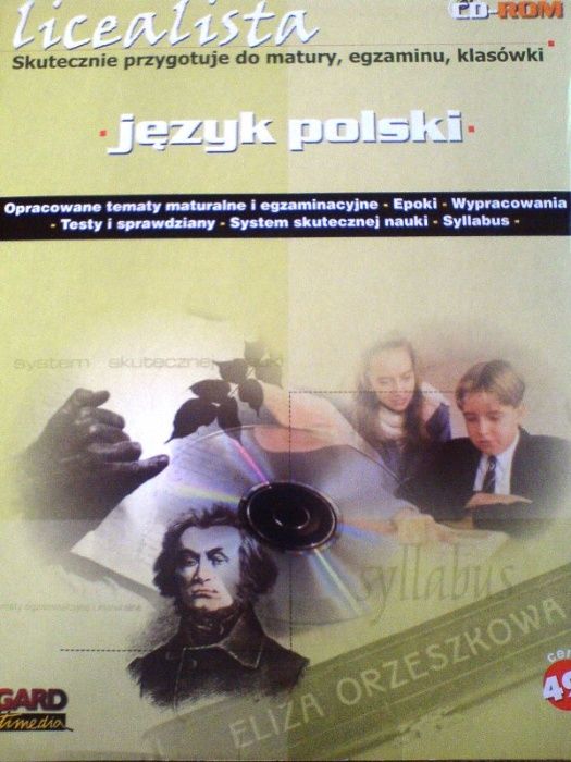 Licealista Język Polski CD matura, egzamin EDGARD