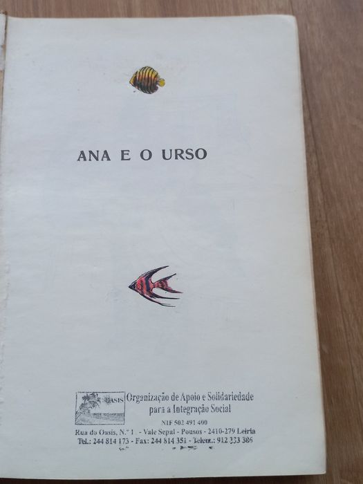 Livro infantil A Ana e o Urso